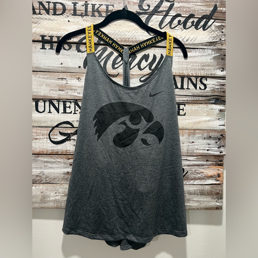Nike Gray Hawkeyes Tank Top